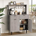 Grey Sideboard Cabinet With 2 Drawers For Dining Room
