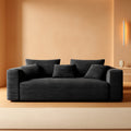 3-Seater Corduroy Sleeper Sofa No Assembly Lounge