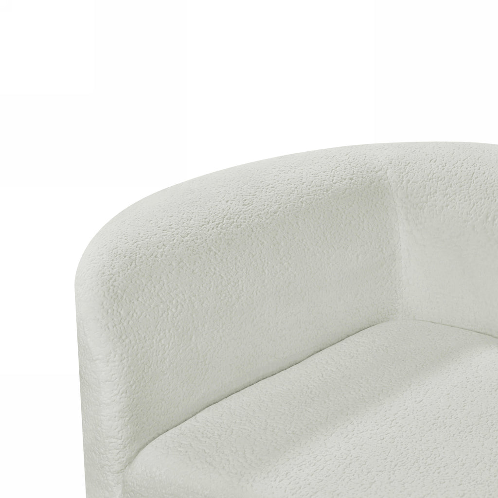 Sectional Sofa Modern Curved Pearl Upholstery 2-piece Right-Hand Chaise