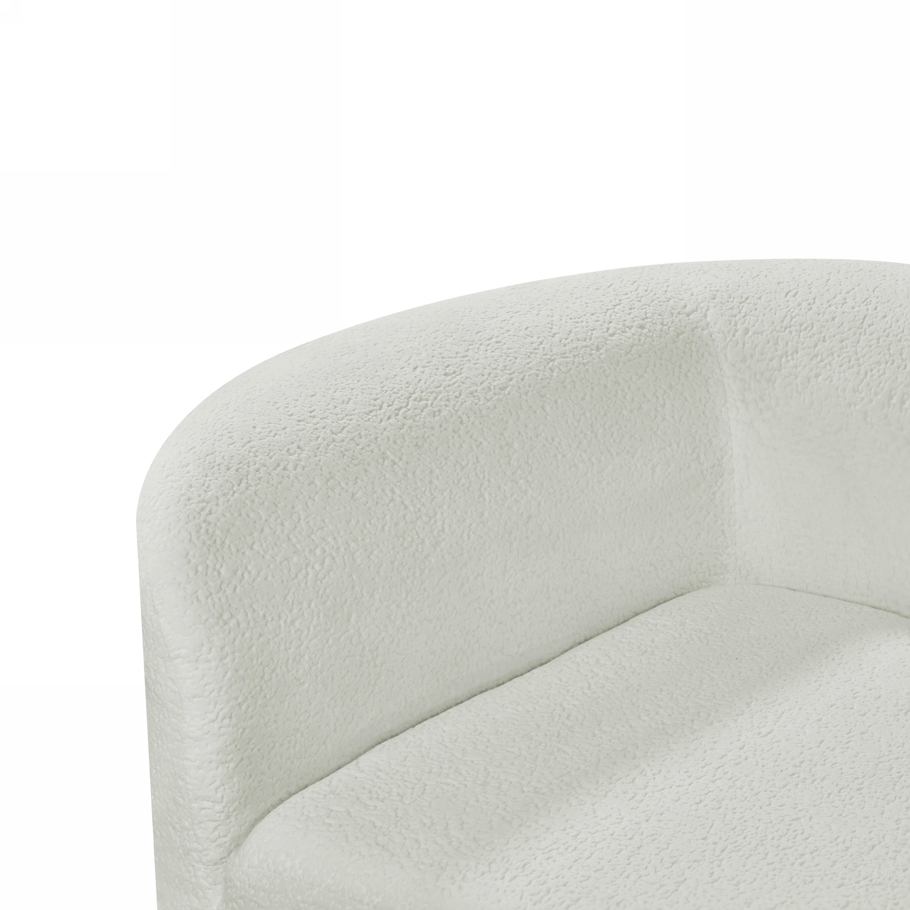 Sectional Sofa Modern Curved Pearl Upholstery 2-piece Right-Hand Chaise