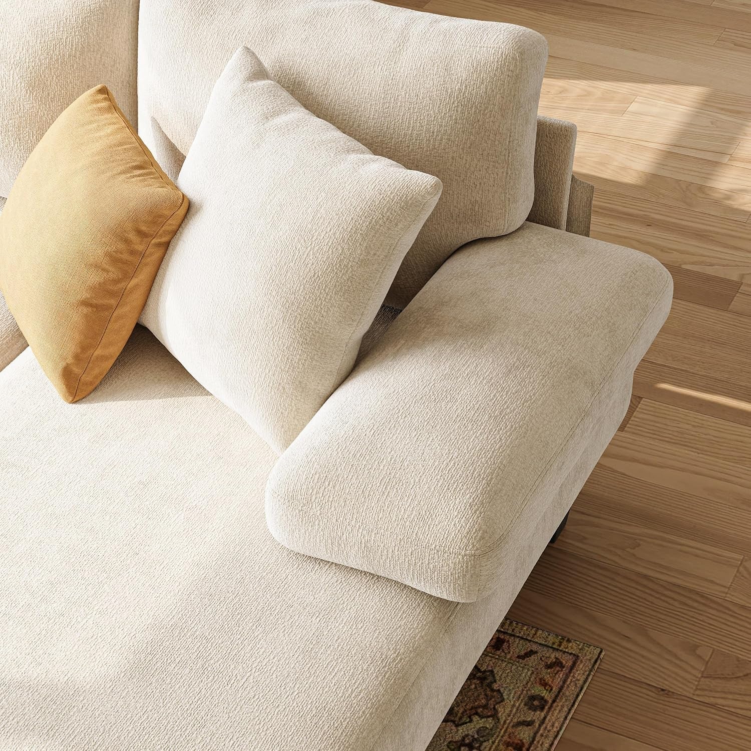 Sleeper Sofa Bed 112Inches PullOut LivingRoom Comfort
