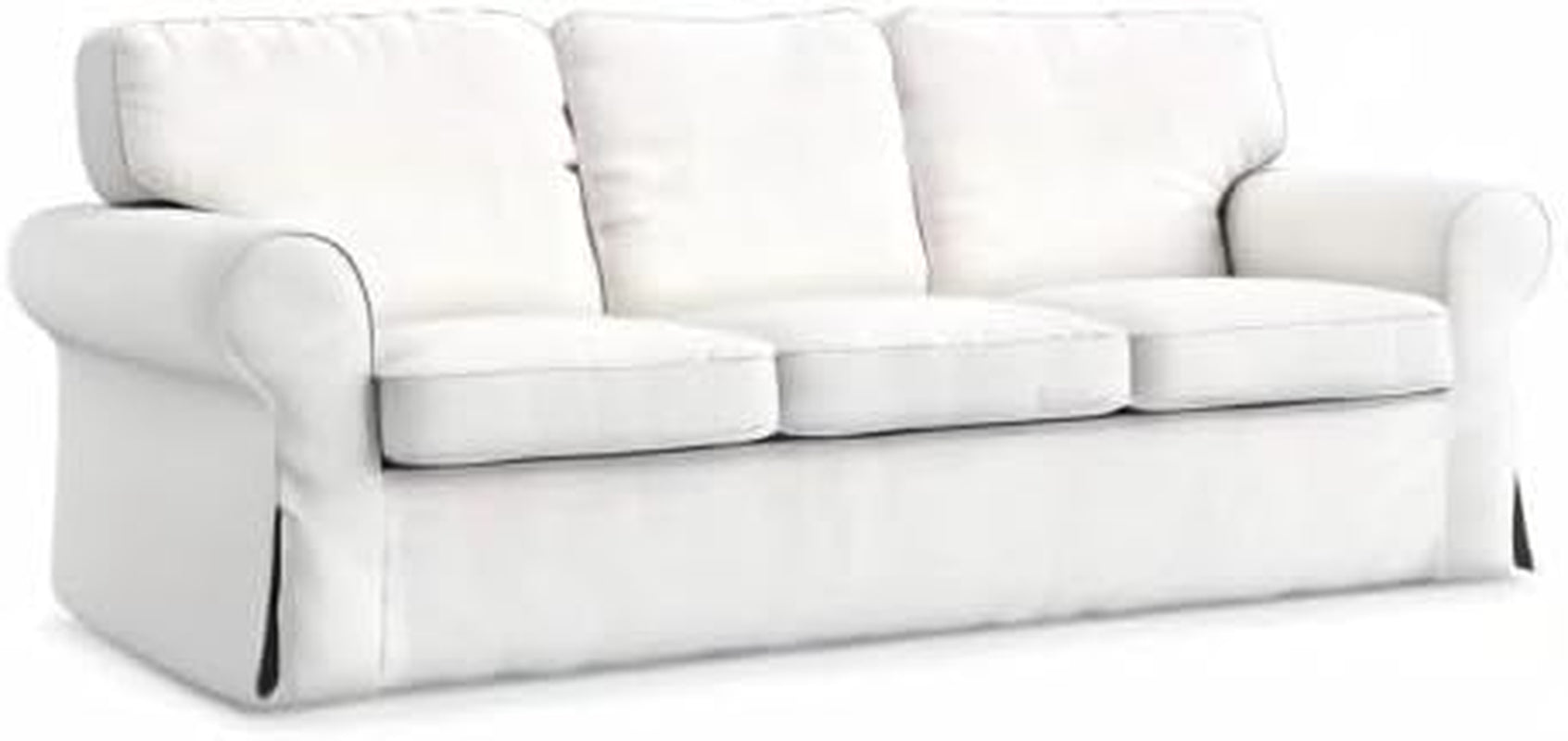 IKEA Ektorp 3 Seat Sofa Slipcover White Replacement