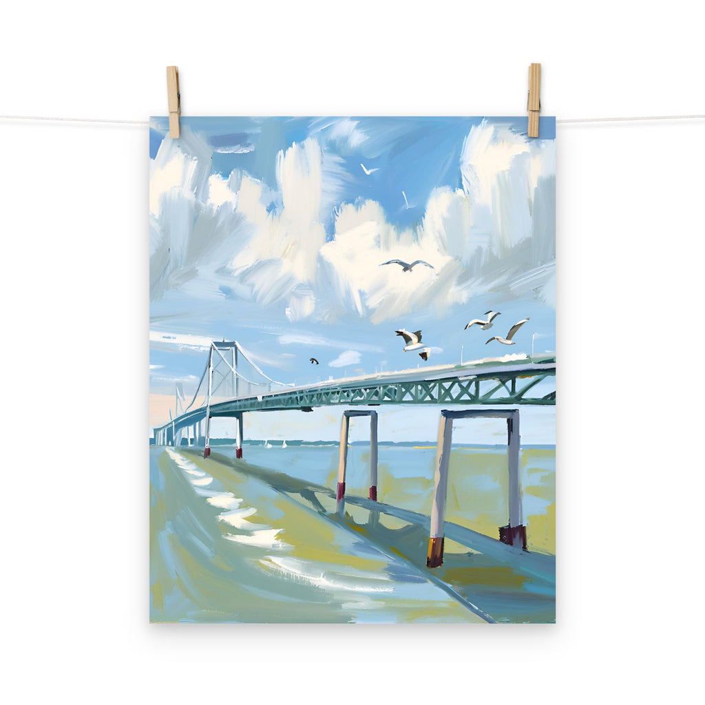 BLUE BRIDGE PRINT
