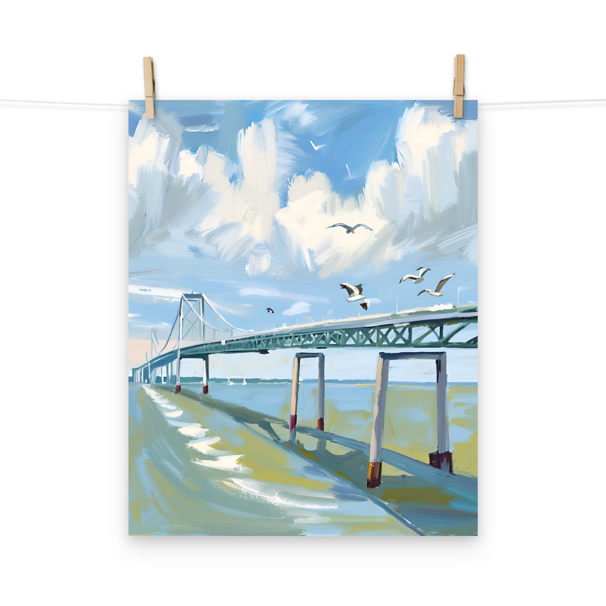 BLUE BRIDGE PRINT