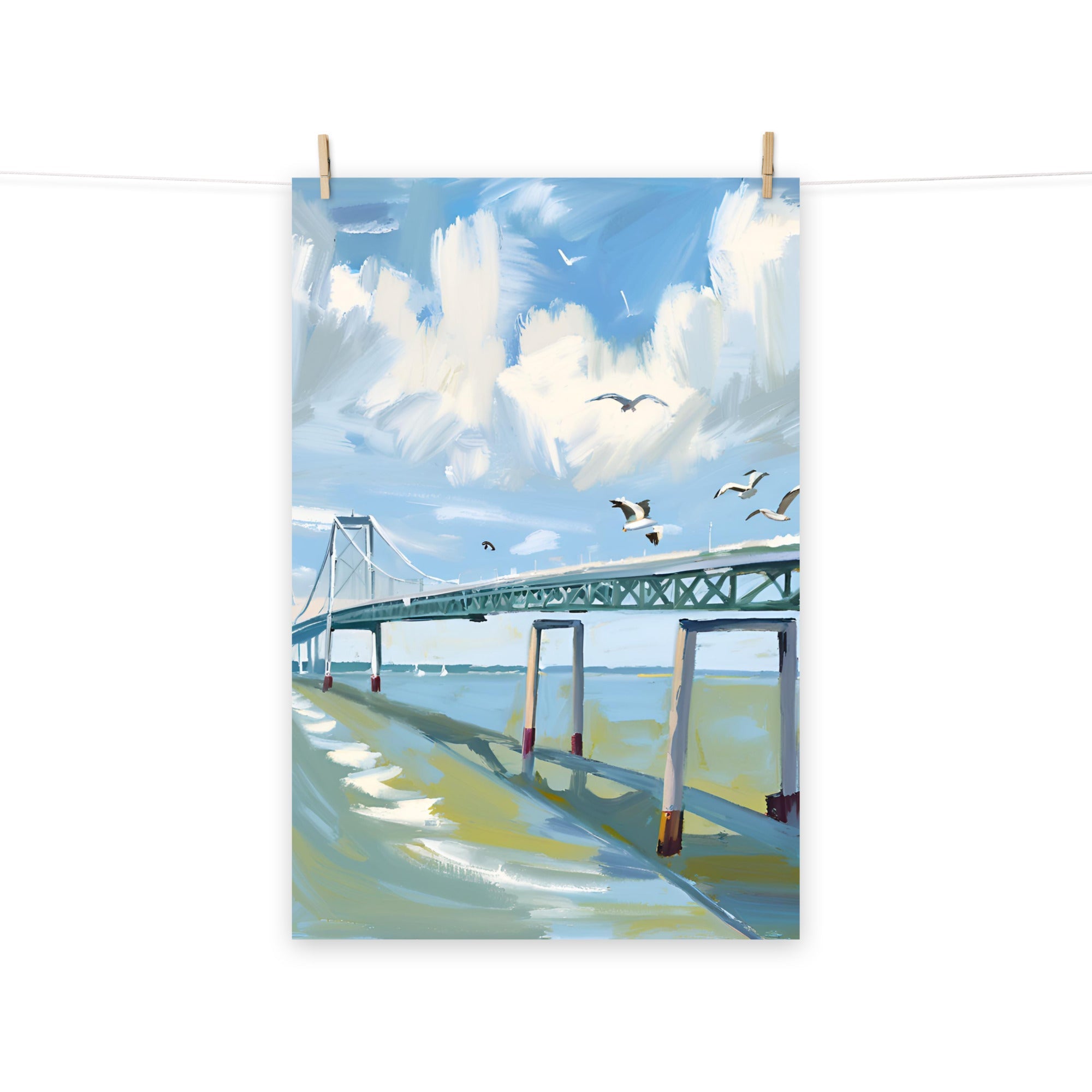 BLUE BRIDGE PRINT