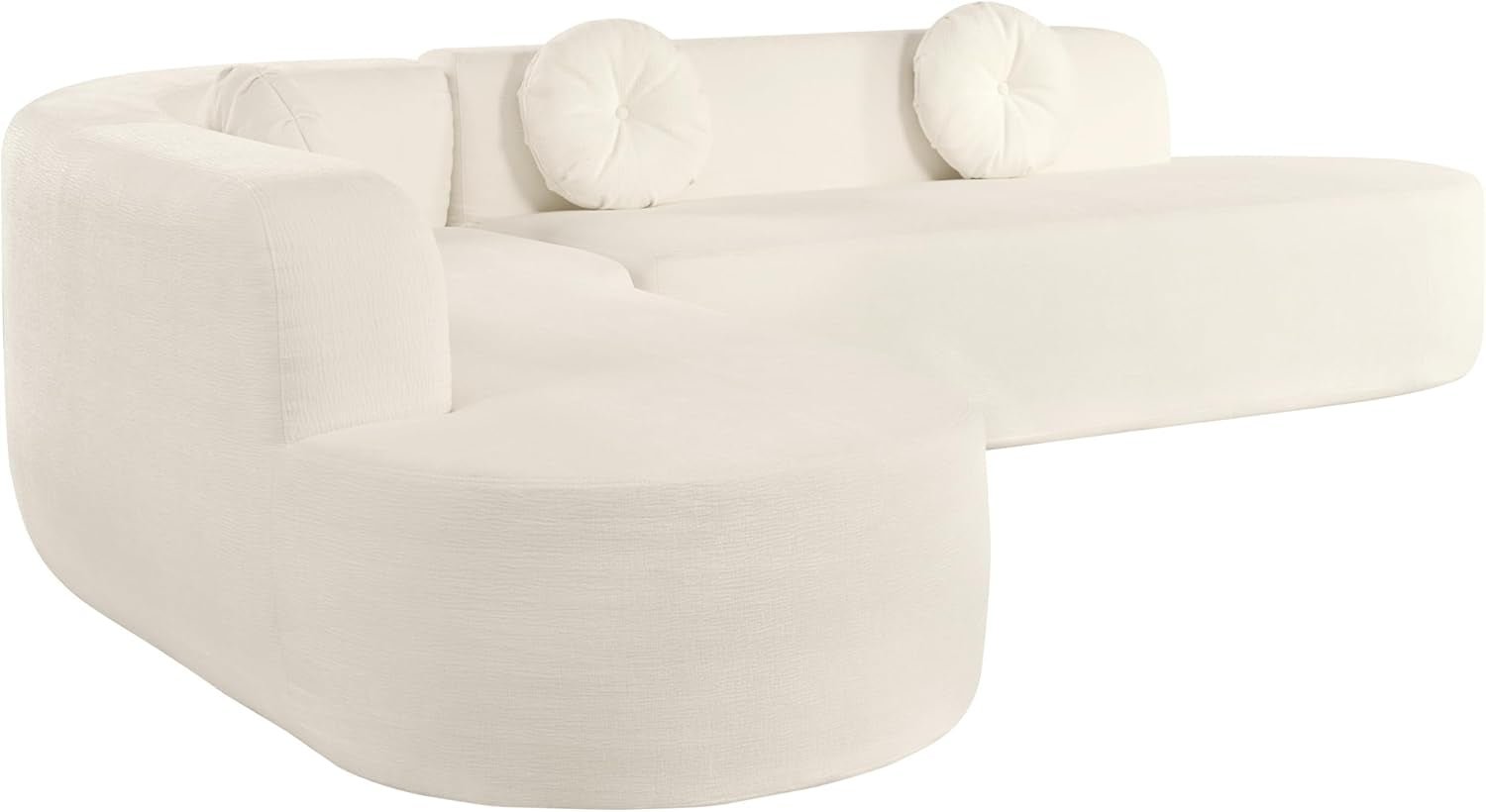 Extra Large Sectional Sofa with Elegant Curved Design