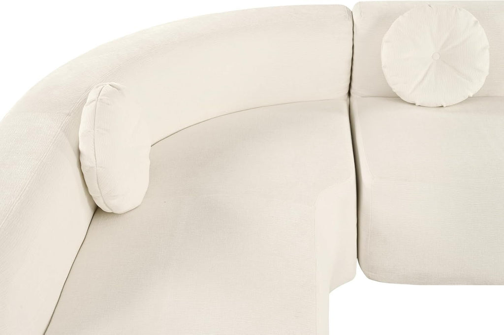 Extra Large Sectional Sofa with Elegant Curved Design
