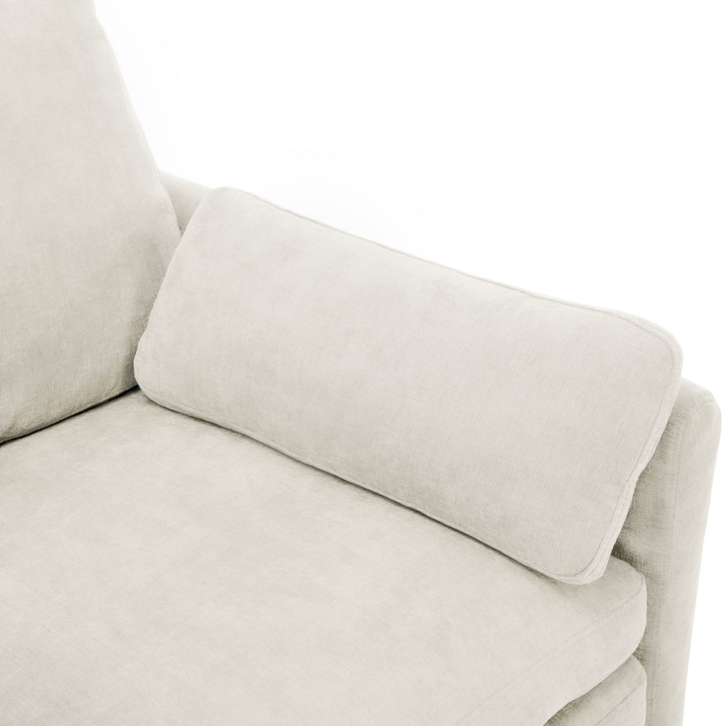 Cozy Upholstered 3-Seater Sofa with Plush Double Cushion and Ergonomic Design