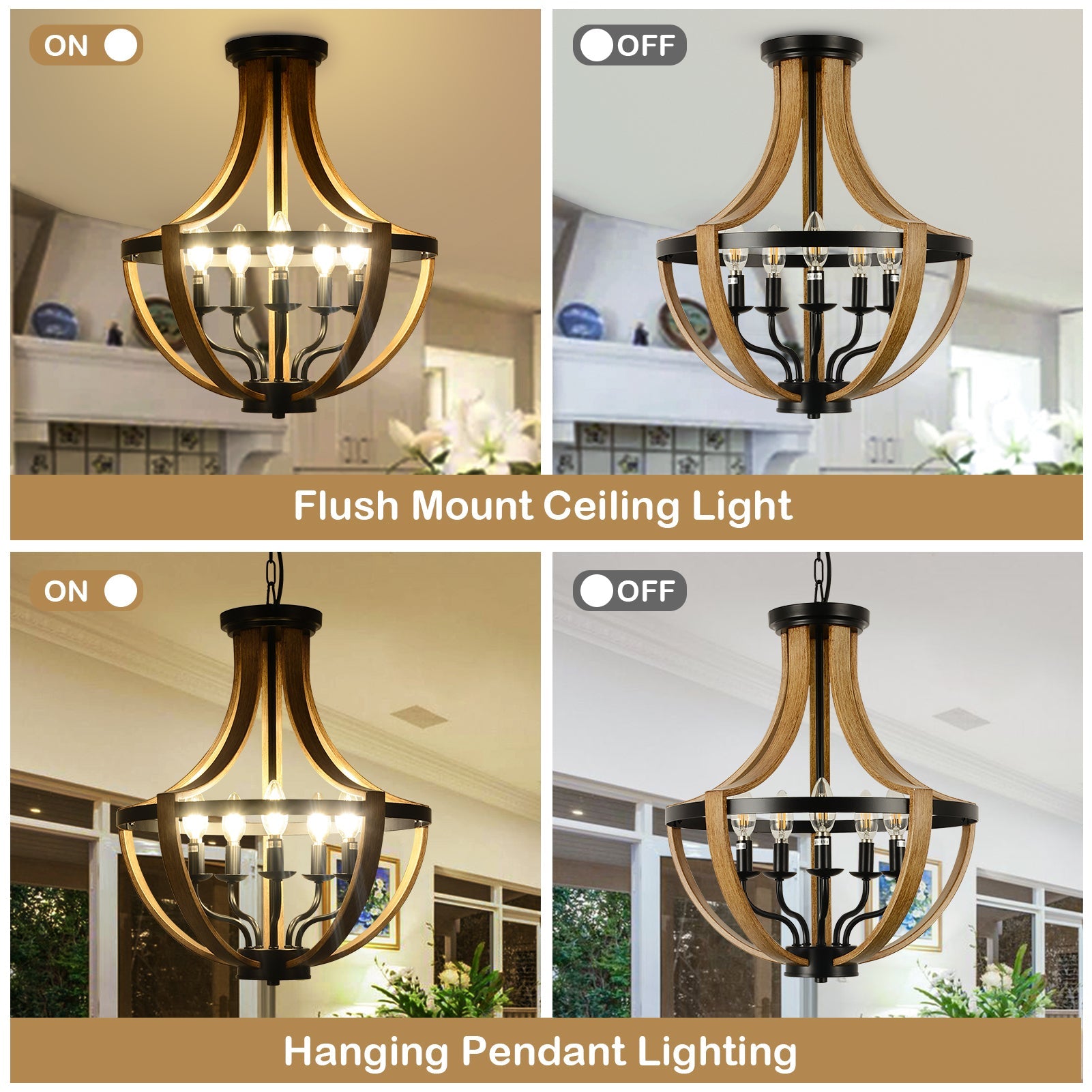 Chandelier 5-Light Modern
