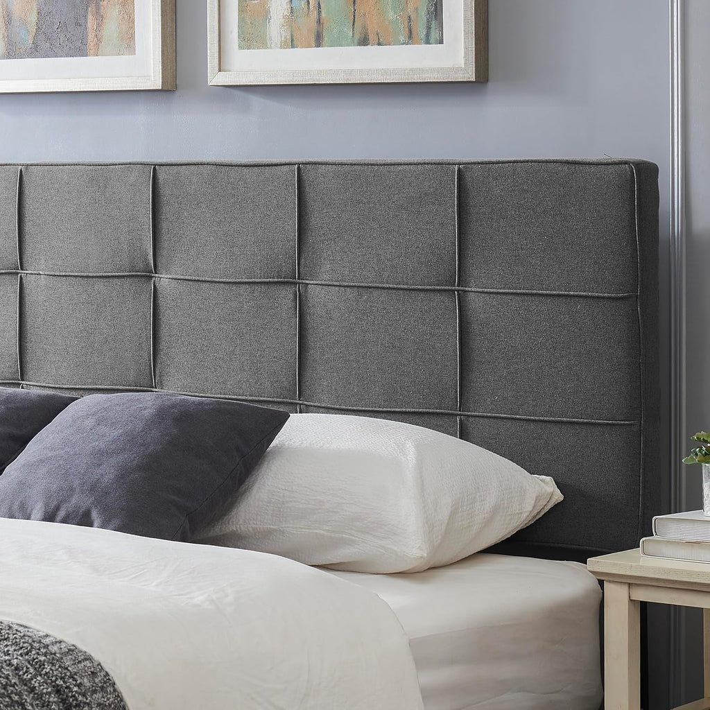 King Size Upholstered Headboard with Adjustable Modern Design