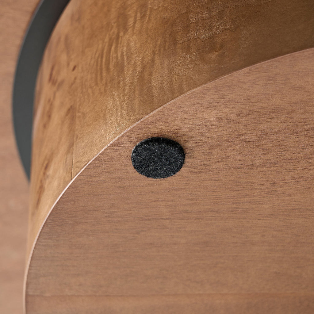 31.49'' Burl Wood Veneer Round Coffee Table