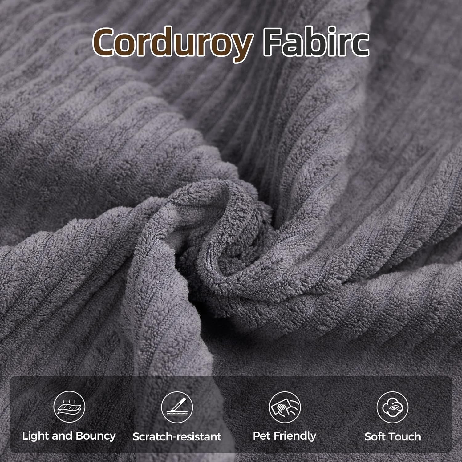 Corduroy Four In One Transformational Sleeper Sofabed
