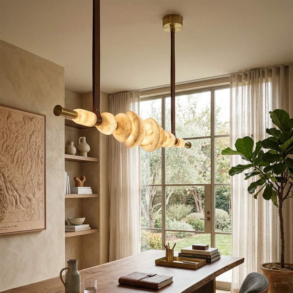 Lumina Alabaster Linear Chandelier