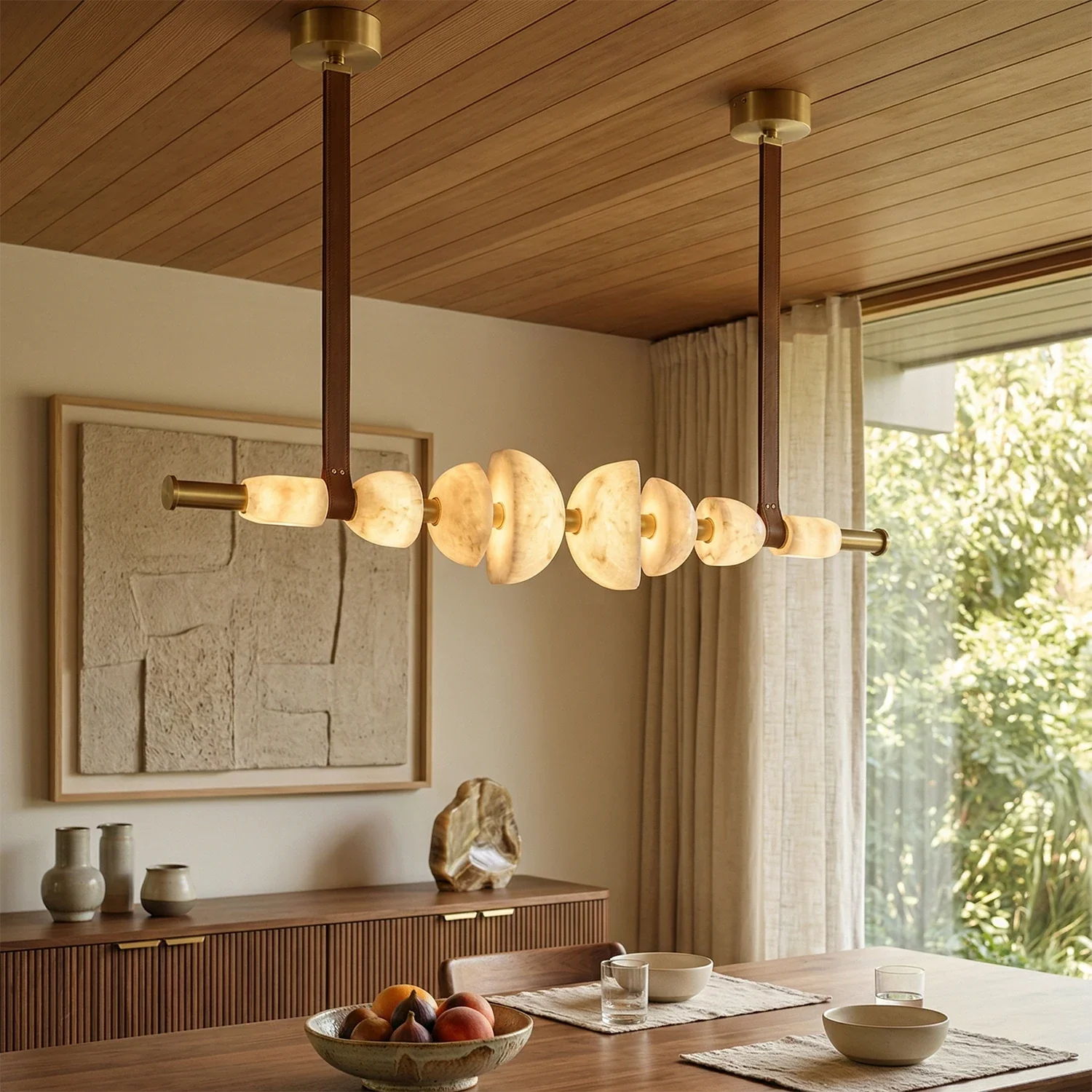 Lumina Alabaster Linear Chandelier