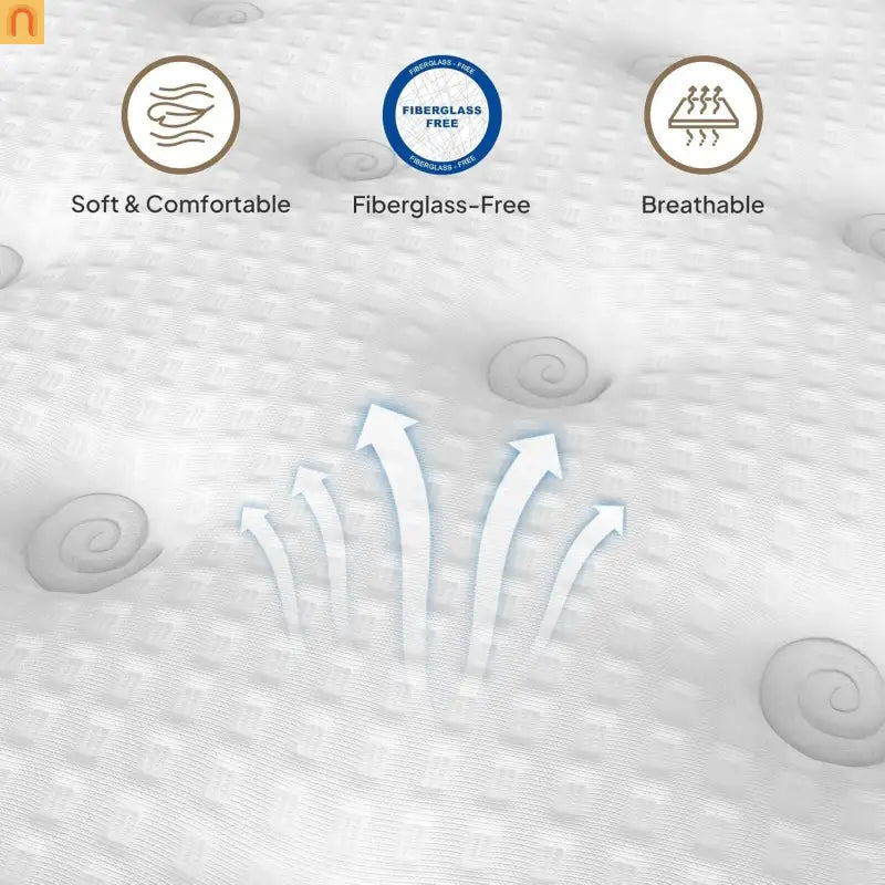 Mattress Hybrid Cooling Gel 7-Zone Pocket Springs Beige 14in Queen