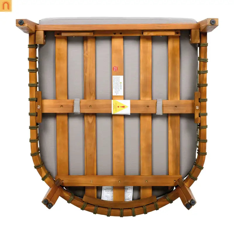 Outdoor Club Chair Set of 2 in Acacia Wood with Handwoven Rope Accents
