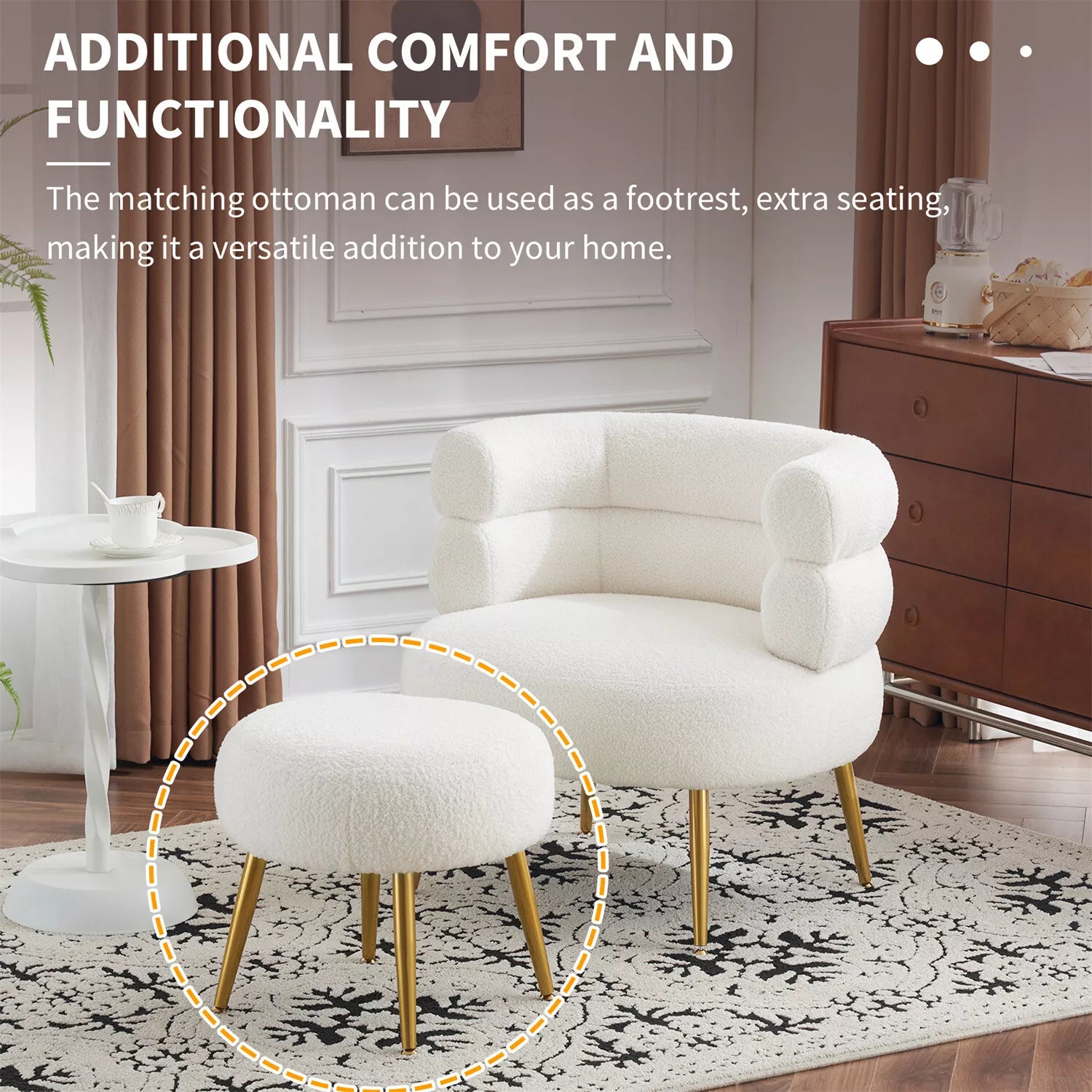 Martin Accent Armchair With Footstool