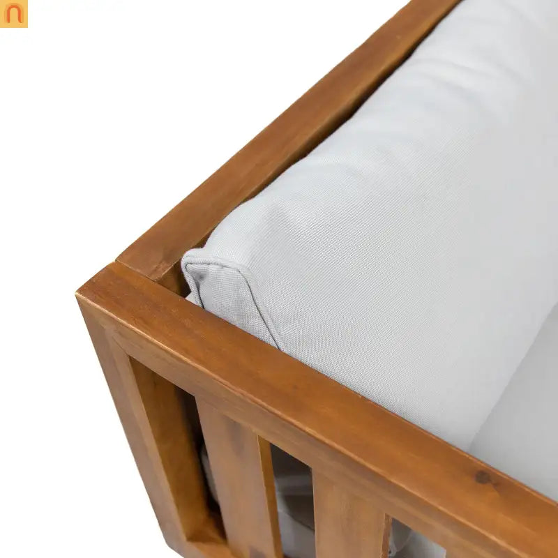 Sofa Modern Daybed Wood Teak Acacia Cushions Water Resistant 67 Inch Wide
