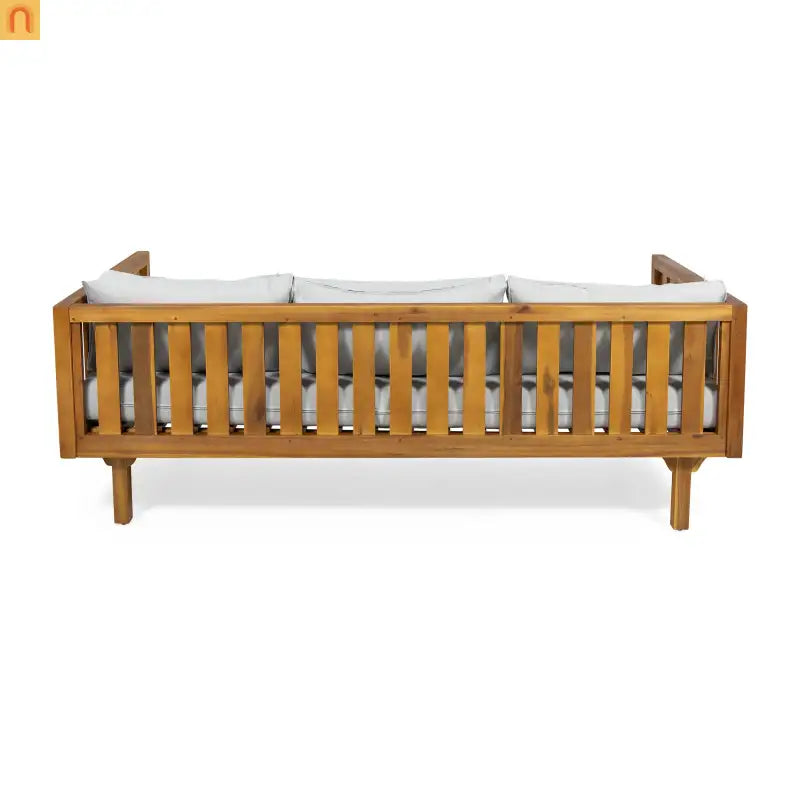 Sofa Modern Daybed Wood Teak Acacia Cushions Water Resistant 67 Inch Wide